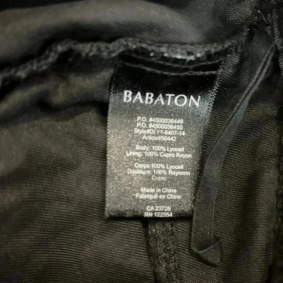 [XS]Babaton Raegan Lyocell Black Cargo Jogger  Pants - Picture 7 of 7